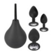 Kit sex toy anale in silicone Doccia intima con 3 anal plug S M L