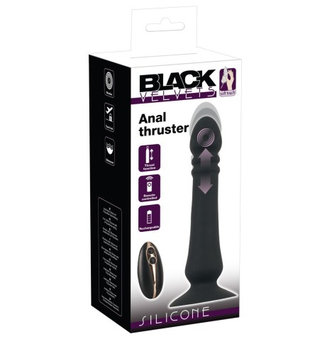 Vibratore anale con telecomando e ventosa Anal plug in silicone - V...