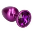 Plug anale Purple Teardrop Small