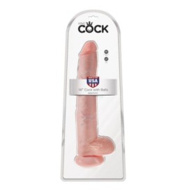 Fallo realistico con ventosa King Cock 14Inch With Balls - Dildo XX...