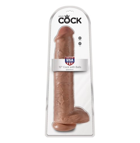 Fallo realistico con ventosa King Cock 15Inch With Balls - Falli Ma...