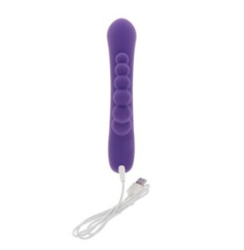 Vibratore triplo stimolatore vaginale anale clitoride in silicone -...