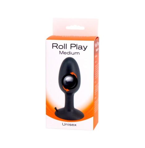 Plug anale in silicone con ventosa Roll Play Medium - Plug Anale - ...