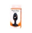 Plug anale in silicone con ventosa Roll Play Medium