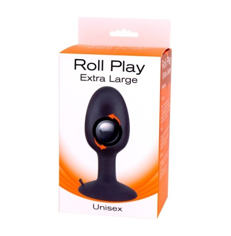 Plug anale con ventosa in silicone Roll Play Extra Large - Plug Ana...