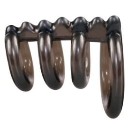 Anello fallico ritardante Cock/testicle Ring 4 rings - Anelli Falli...