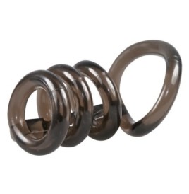 Anello fallico ritardante Cock/testicle Ring 4 rings - Anelli Falli...