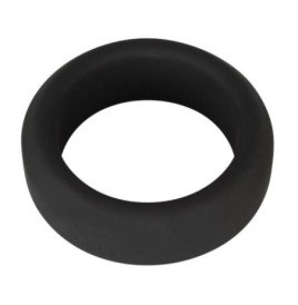 Anello fallico in silicone nero ritardante Cock Ring - Anelli Falli...