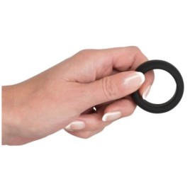 Anello fallico in silicone nero ritardante Cock Ring - Anelli Falli...