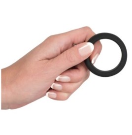 Anello fallico ritardante in silicone nero Cock Ring - Anelli Falli...