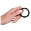 Anello fallico ritardante in silicone nero Cock Ring