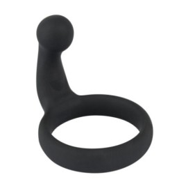 Anello fallico ritardande con plug anale Black Velvets Cock Ring - ...