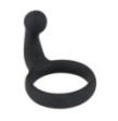 Anello fallico ritardande con plug anale Black Velvets Cock Ring