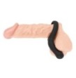 Anello fallico ritardande con plug anale Black Velvets Cock Ring