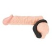 Anello fallico ritardande con plug anale Black Velvets Cock Ring