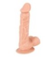 Fallo realistico Medium Dildo with Testicles and Suction Cup