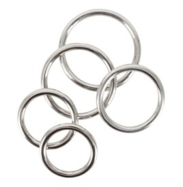 Anello fallico in metallo kit Set of 5 Cock Rings - Anelli Fallici ...