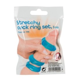 Anello fallico miglior erezione kit set 3 pz Stretchy Cock Ring Set...