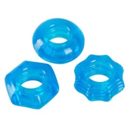 Anello fallico miglior erezione kit set 3 pz Stretchy Cock Ring Set...