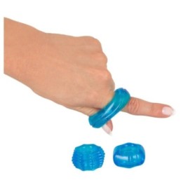 Anello fallico miglior erezione kit set 3 pz Stretchy Cock Ring Set...