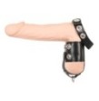 Anello fallico doppio ritardante pene Ball Stretcher with Separator and D-Ring