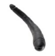 Fallo realistico nero doppio dildo vaginale anale 16" Tapered Double Dildo