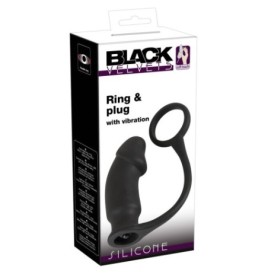 Anello fallico con fallo anale vibrante Vibrating Ring + Plug - Sex...