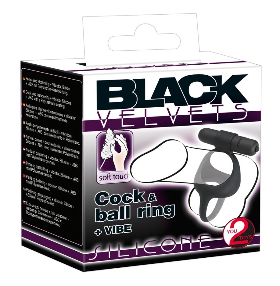 Anello fallico ritardante Vibro-cock Ring with Testicle Spreader