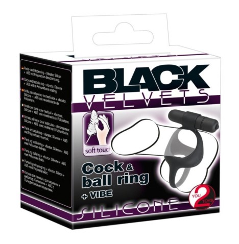 Anello fallico ritardante Vibro-cock Ring with Testicle Spreader - ...