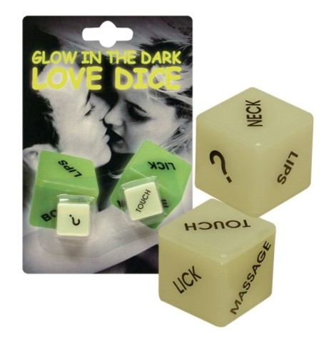 Dadi dell' amore Dice "Glow-in-the-dark" - Oggettistica - Sexy Shop...