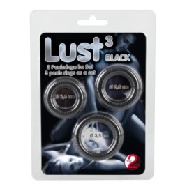 Anello fallico kit 3 pz cock ring ritardante Lust Cock Ring Trio - ...