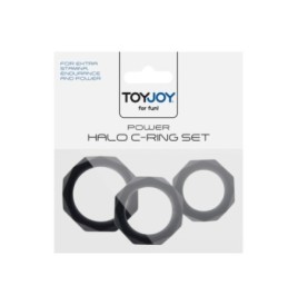 Anello fallico in silicone kit 3 pz Power Halo C-Ring Set - Anelli ...