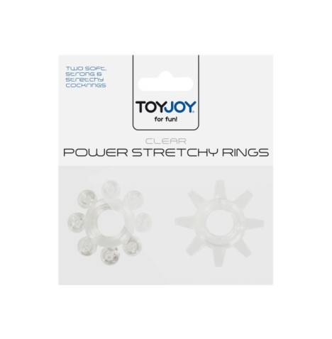 Anello fallico set Power Stretchy Rings 2pcs - Anelli Fallici - Sex...