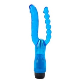 Vibratore doppio vaginale anale realistico Dual Penetrator Vibrator...