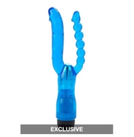 Vibratore doppio vaginale anale realistico Dual Penetrator Vibrator...