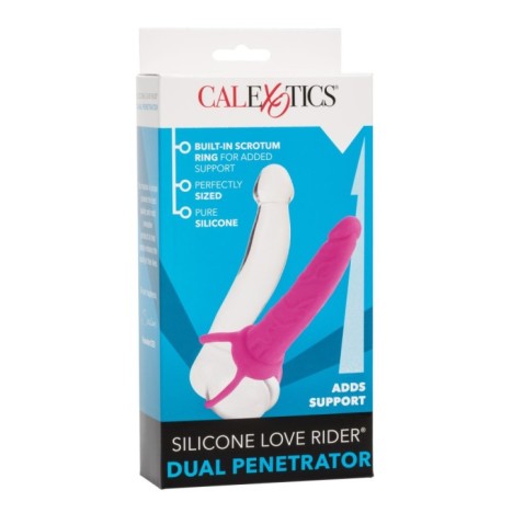 Fallo anale indossabile con anello fallico doppio Silicone Dual Pen...