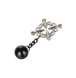 Pinze per capezzoli bondage 4-Point Weighted Nipple Press - Stimola...