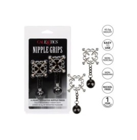 Pinze per capezzoli bondage 4-Point Weighted Nipple Press - Stimola...