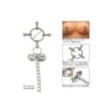 Pinze strizza capezzoli morsetti con catena 4-Point Nipple Press W Bells