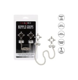 Pinze strizza capezzoli morsetti con catena 4-Point Nipple Press W ...