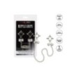 Pinze strizza capezzoli morsetti con catena 4-Point Nipple Press W Bells