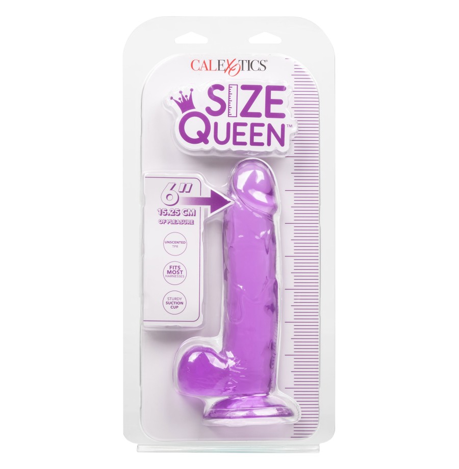 Fallo vaginale anale realistico con ventosa Queen Size Dong 6 Inch