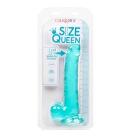 Fallo con ventosa e testicoli vaginale anale Queen Size Dong 8 Inch...