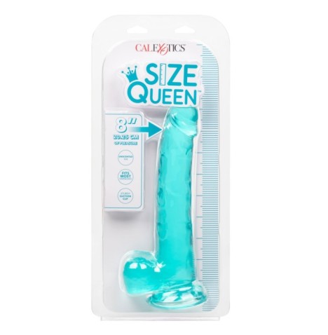 Fallo con ventosa e testicoli vaginale anale Queen Size Dong 8 Inch...