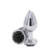 Plug anale Rose Buttplug Black Medium