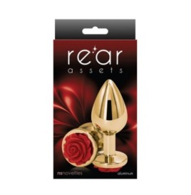 Plug anale Rose Buttplug Red Medium - Falli - Sexy Shop Ingrosso