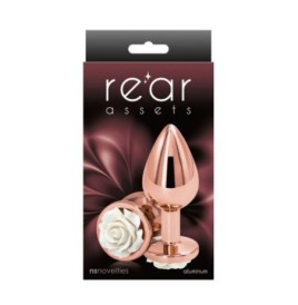 Plug anale Rose Buttplug white Medium - Falli - Sexy Shop Ingrosso