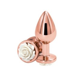 Plug anale Rose Buttplug white Medium - Falli - Sexy Shop Ingrosso