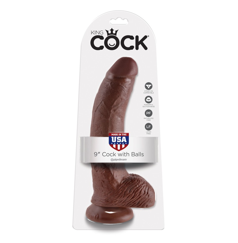 Fallo realistico con ventosa e testicoli Cock 9 Inch With Balls