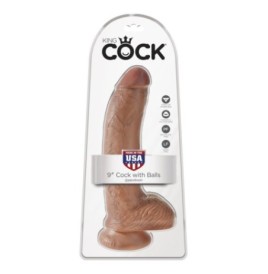 Fallo realistico vaginale anale con ventosa e testicoli Cock 9 Inch...